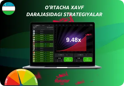 Aviator strategiyasi - O‘rtacha xavf darajasidagi strategiyalar